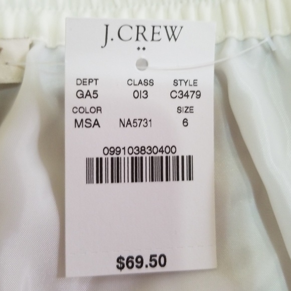 J.Crew Skirt Waist Elastic Style sz 6 NWT - Picture 7 of 7